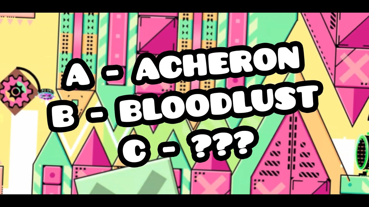 Hardest Demon for EACH LETTER!
