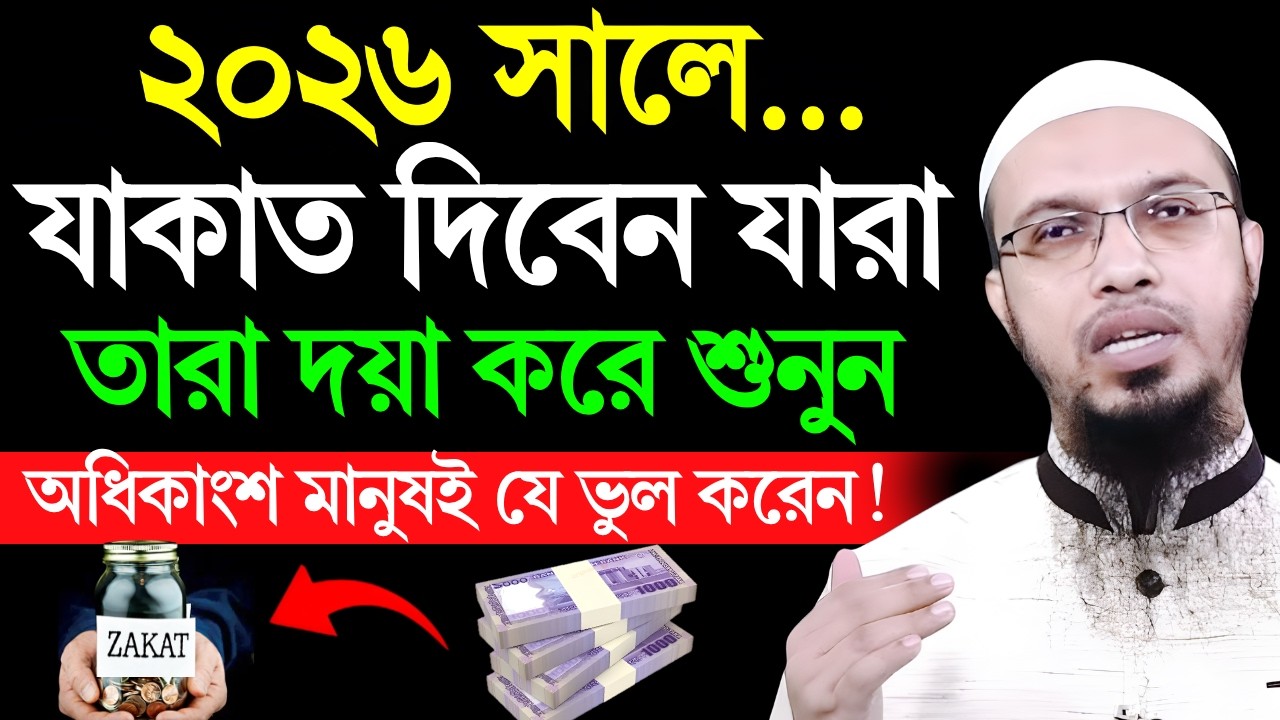 ২০২৬ সালে যাকাত দিবেন যারা তারা শুনুন! শায়খ আহমাদুল্লাহ | Zakat 2026 | Shaikh Ahmadullah | new waz