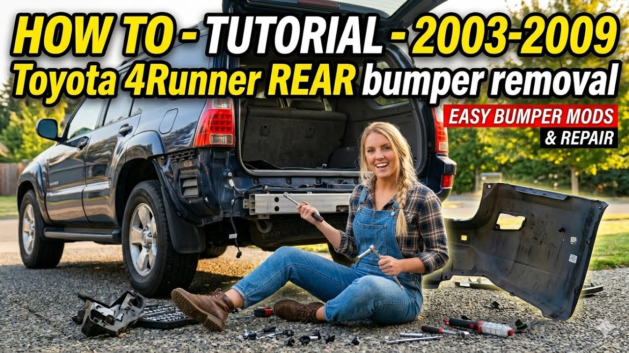 2003-2009 Toyota 4runner Rear Bumper Removal