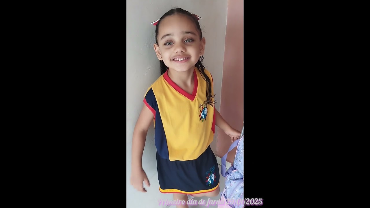 PRIMEIRO DIA DE AULA DE LOURRANE #matriculaescolar #formaturainfantil #infantil