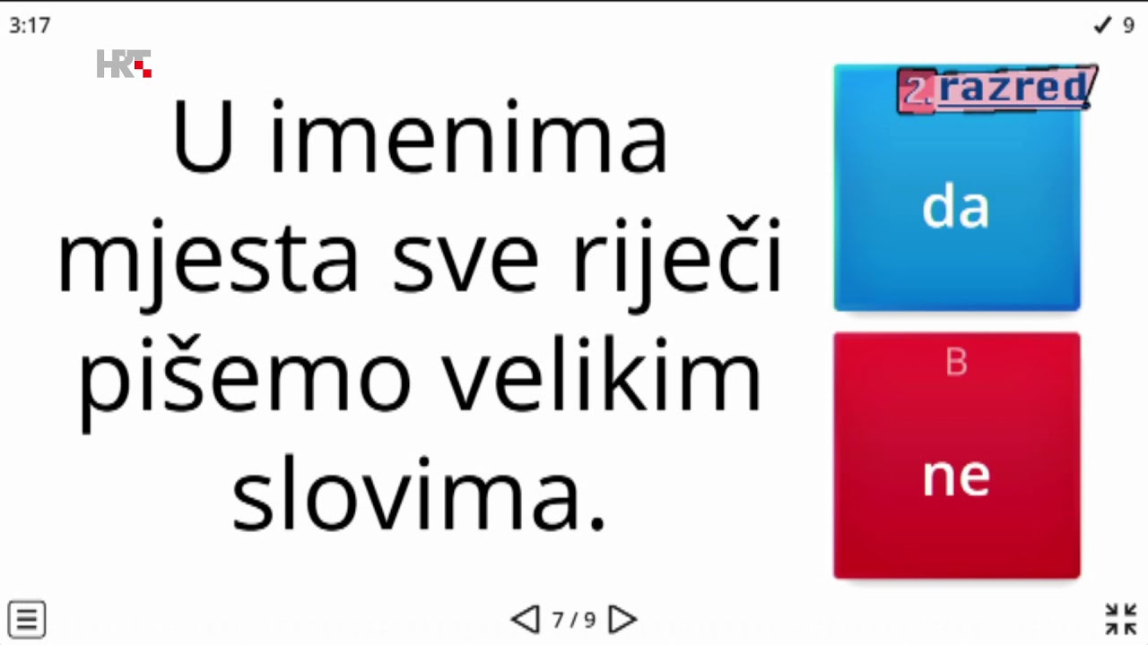 2. razred - Hrvatski jezik - Veliko početno slovo: imena ulica, trgova i naseljenih mjesta