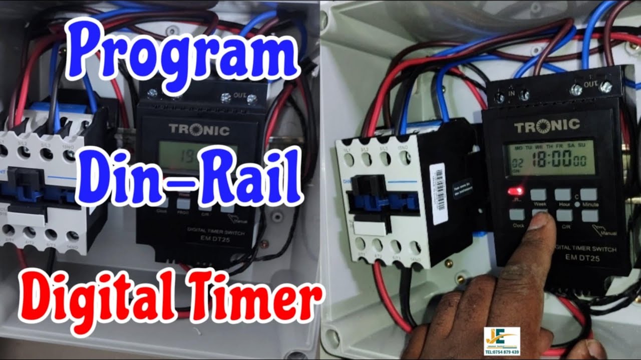 Как запрограммировать цифровой таймер на DIN-рейку (TRONIC)