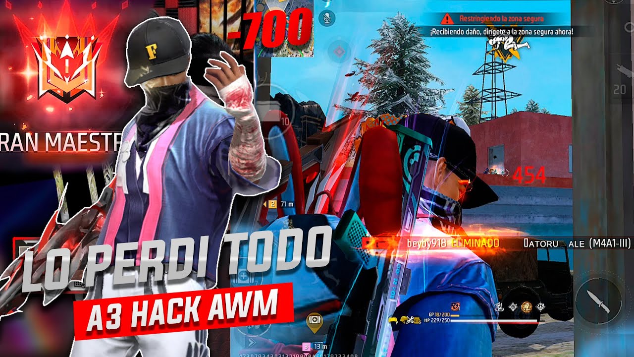 EL ERROR QUE ME HIZO PERDER EL MÁXIMO RANGO GRAN MAESTRO!! A3 Hack x AWM!! || FREE FIRE MAX