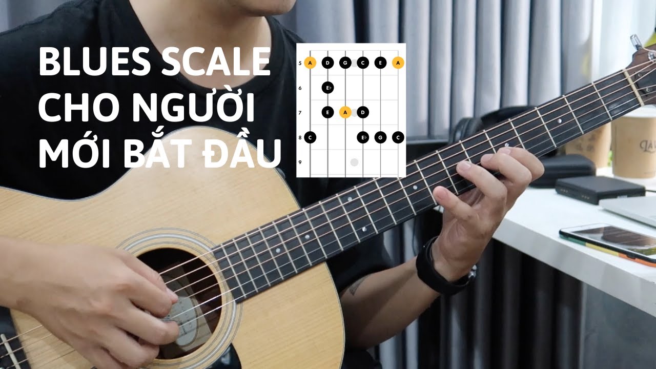 BLUES SCALE CƠ BẢN VÀ ÁP DỤNG (mới bắt đầu tự học guitar lead/solo)
