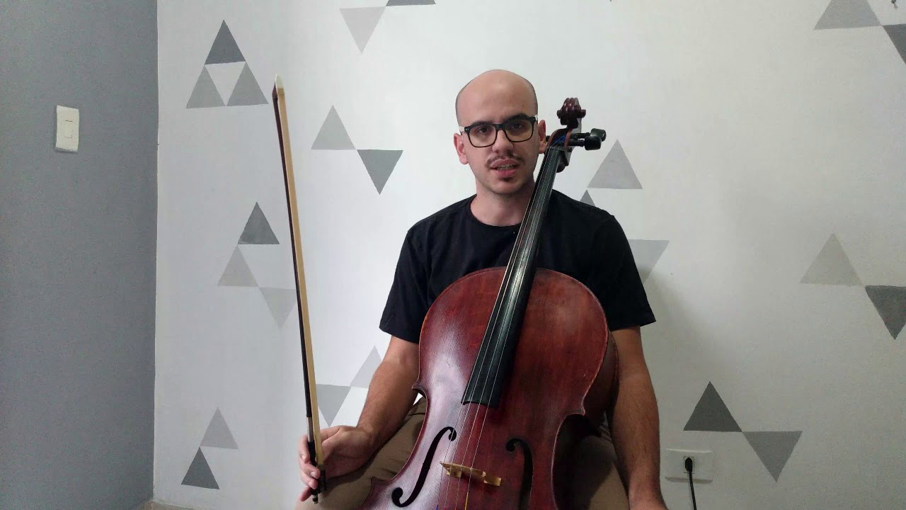 Método de Violoncelo Nelson Gama Vol. 1 (Capitulo IV - Exercício 1 em Dó Maior)