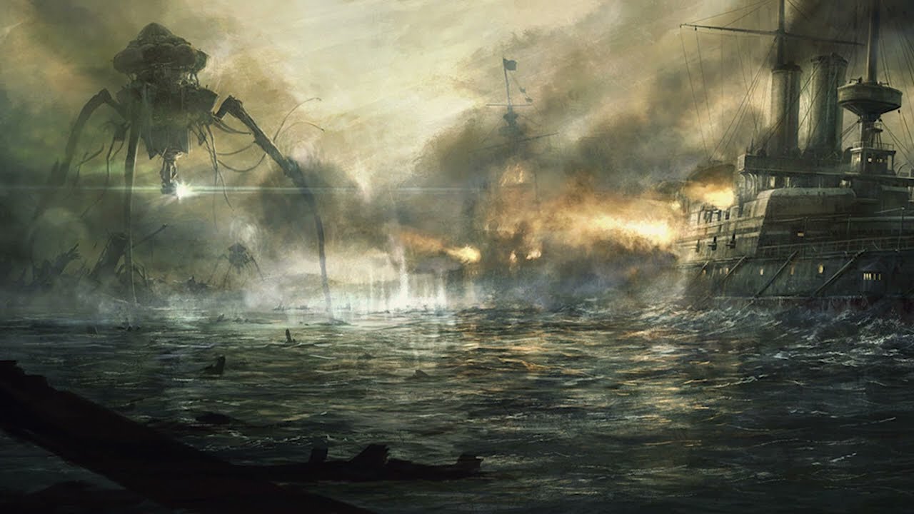 War of the Worlds Sound Effects - HMS Thunderchild vs The Martians
