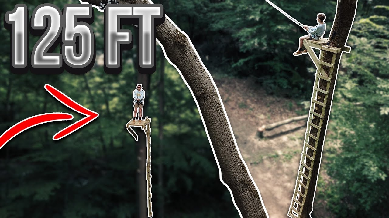 125 Foot Homemade Rope Swing