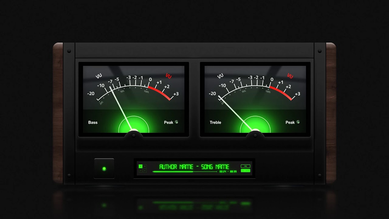 Amplifier VU Meter Viz | Music Visualizer Templates | No After Effects | Videobolt Music Video Maker