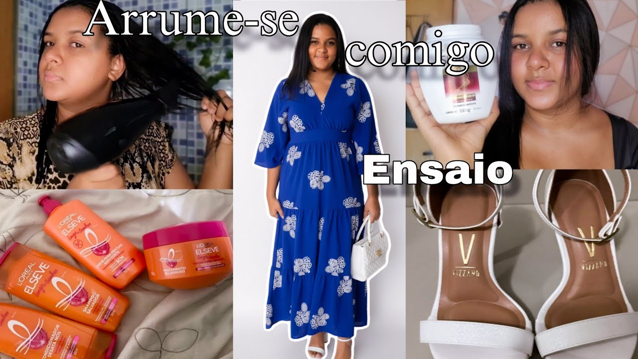 ARRUME-SE COMIGO PARA O ENSAIO CCB🎶🤍 | cabelo, look, salto, make, bolsa e + 