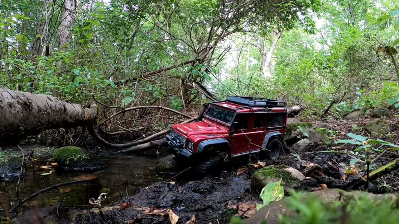 R/C Adventures - TRX-4 Defender Trail Ride & Mud Bog