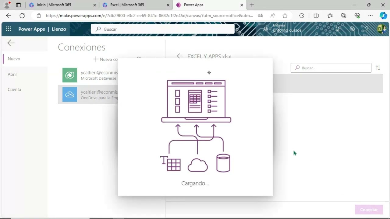 Power Apps Excel y Dataverse