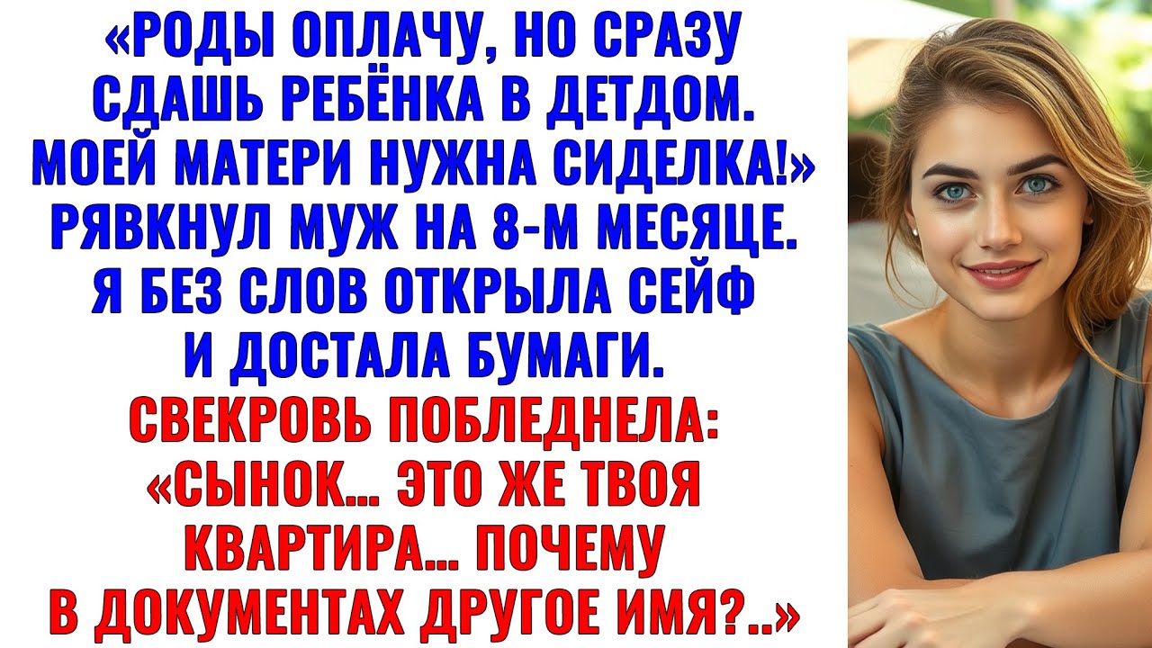 «Оплачу роды, но младенца — в детдом. Маме срочно нужна сиделка!» — сказал муж.