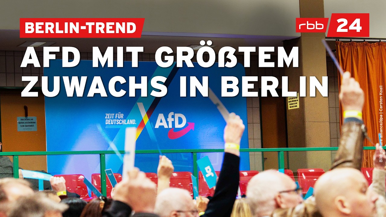 Berliner sind unzufrieden mit Regierung &ndash; AfD gewinnt am meisten