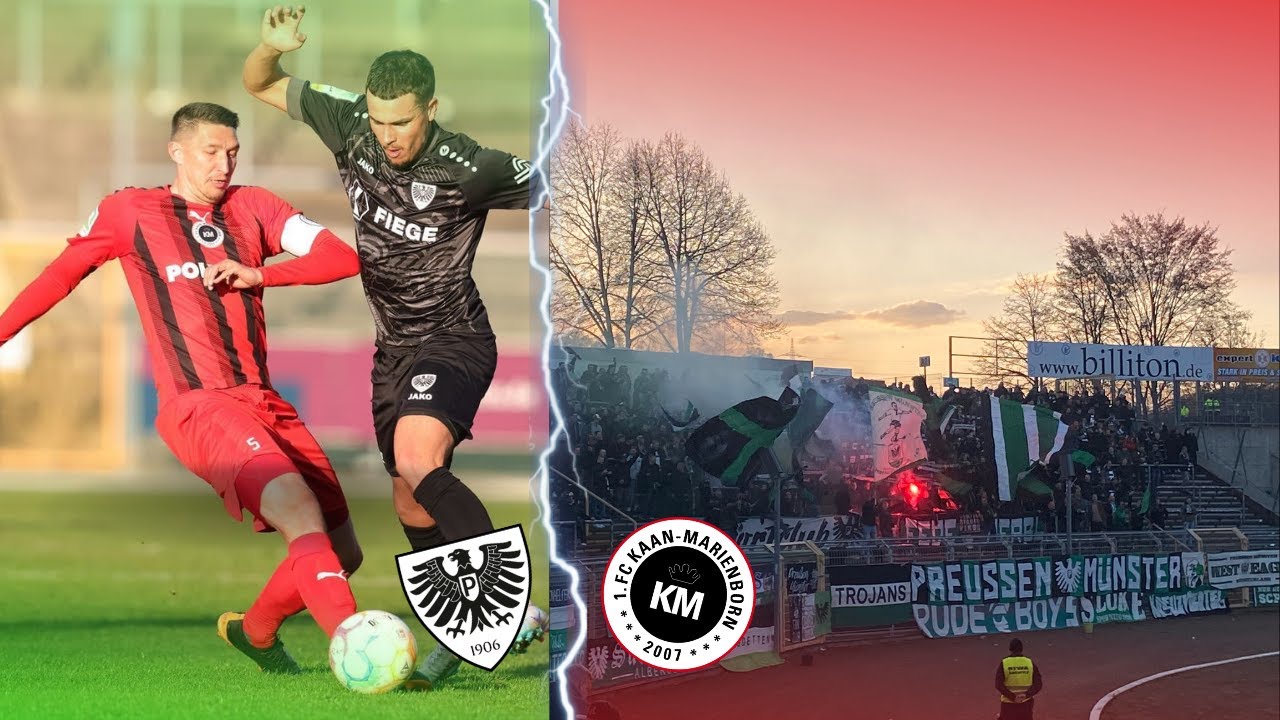 Pyroshow und Torfestival ! | 1.FC Kaan-Marienborn vs SC Preußen Münster Stadionvlog🔥