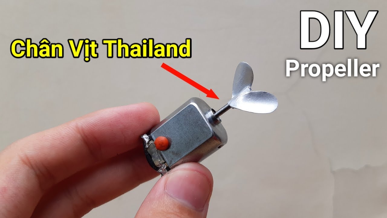 Hướng dẫn chế chân vịt thailand |DIY rc boat propeller thailand