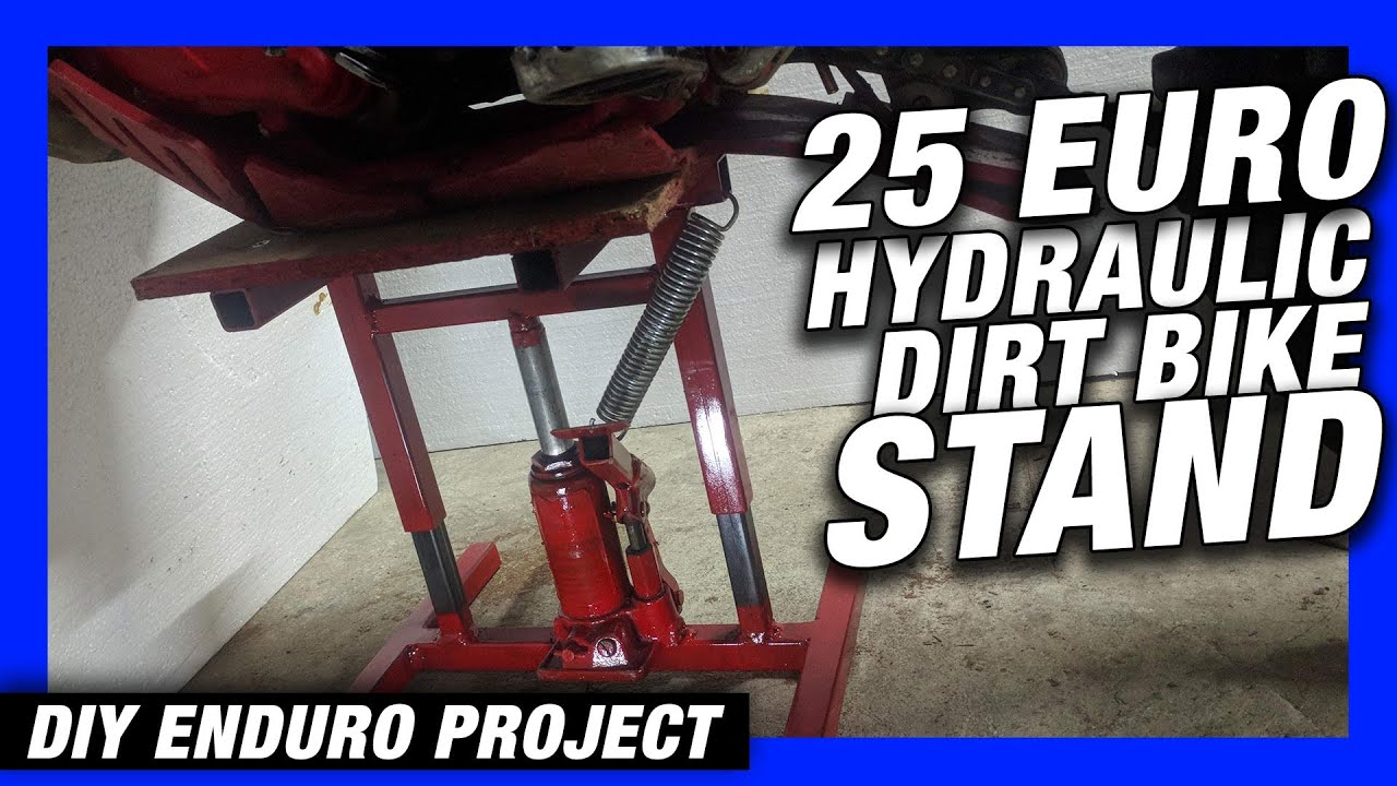 HOME MADE HYDRAULIC DIRT BIKE STAND, less than 25 EURO! #stayhome DIY ENDURO PROJECT