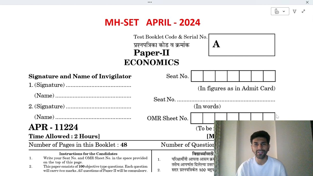 MH-SET 2024 Economics Paper II | PYQ with Solutions | Full Explanation