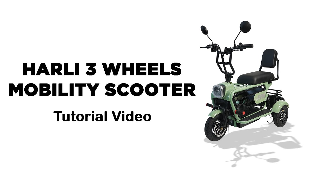 HARLI 3 Wheels  Mobility Scooter | Tutorial Video