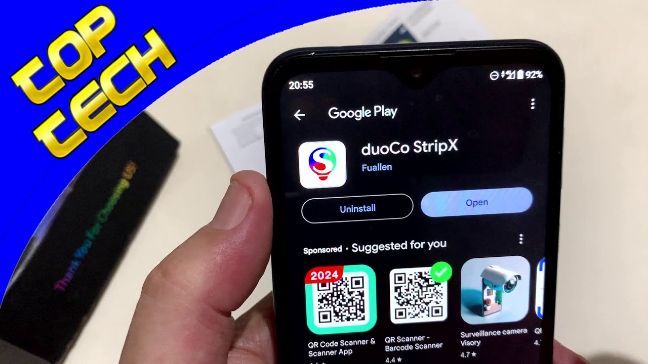 duoCo StripX App Fireworks light Setup