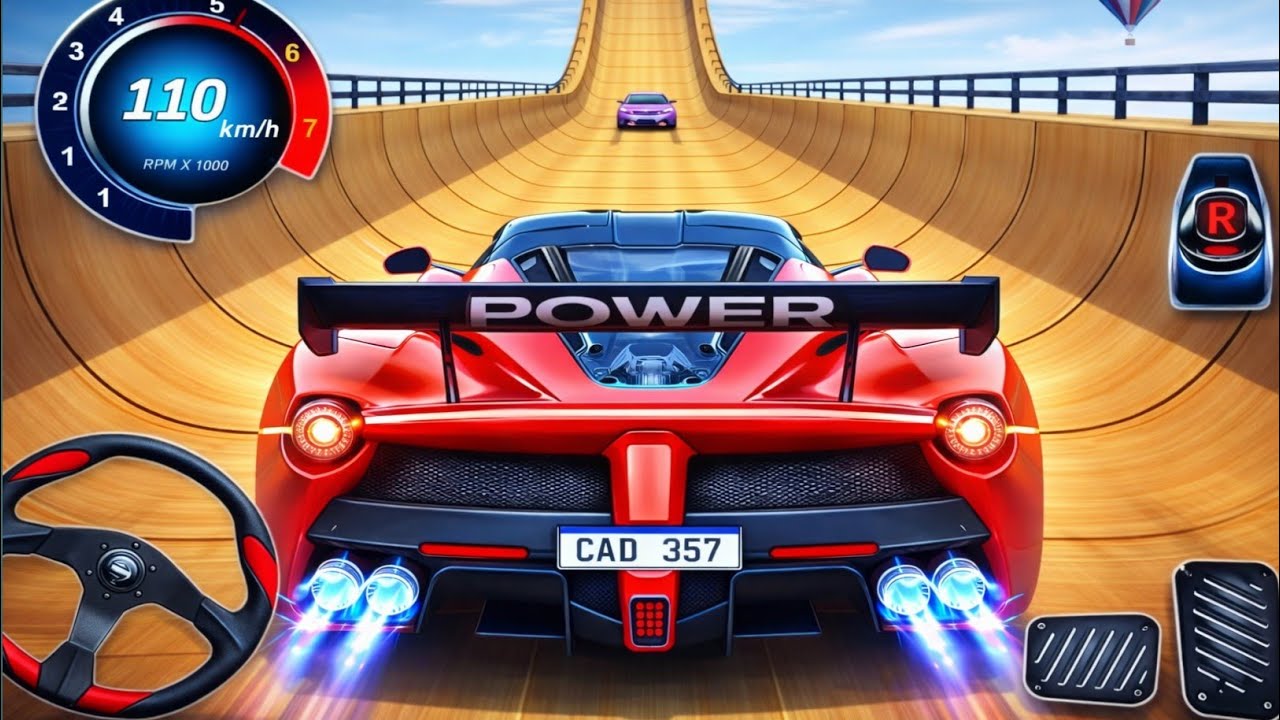 🔥110 KM/H Supercar vs Impossible Mega Ramp 😱 Will It Reach The Top or Crash? 💥