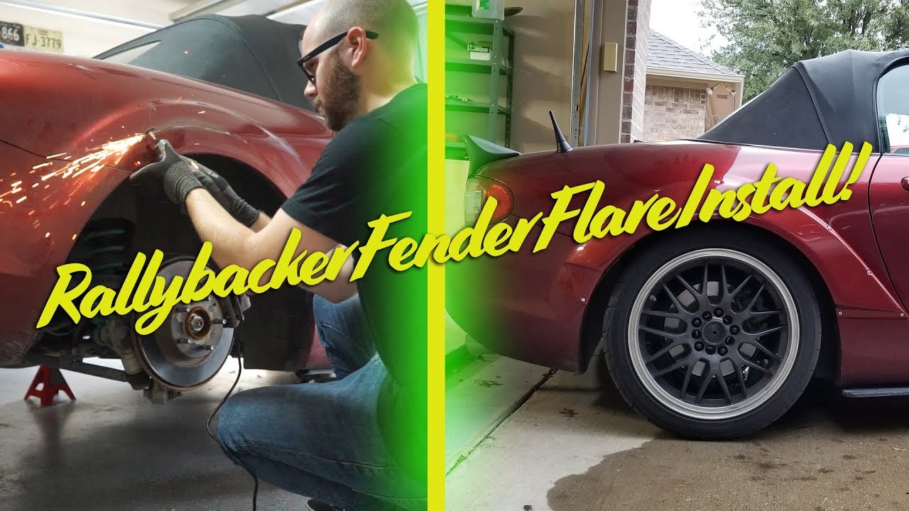 Rallybacker Fender Flares Installed on My NC Miata!