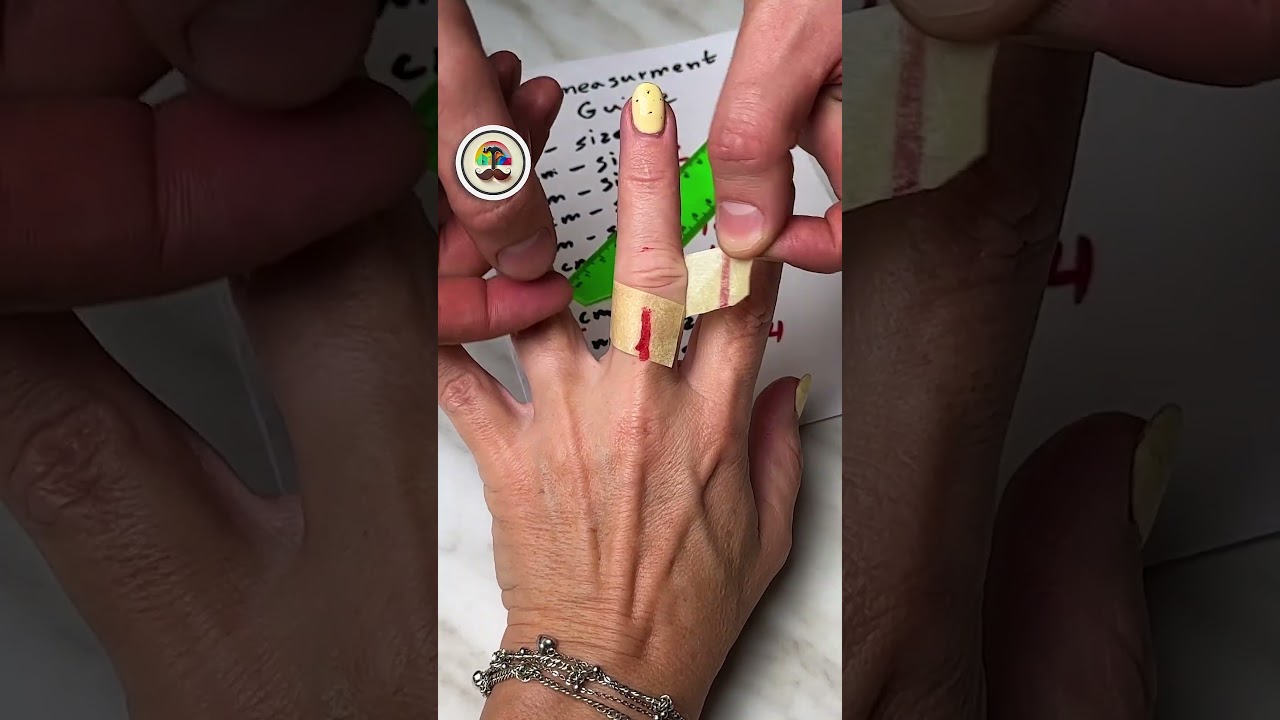 Measure Ring Size with Just Tape and Marker! #tips