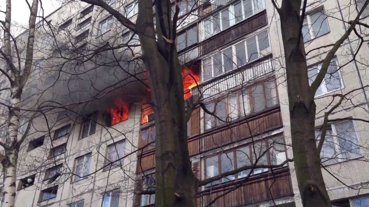 [HD] Страшнейший пожар в Купчино, Альпийский 15. Санкт-Петербург, 05-05-2013, Пасха
