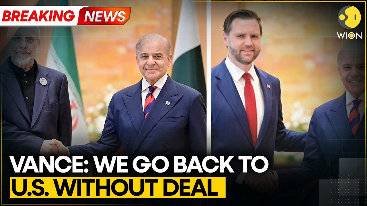 US-Iran Peace Talks: Vance Says Iran Has Chosen Not To Accept US Terms | WION BREAKING