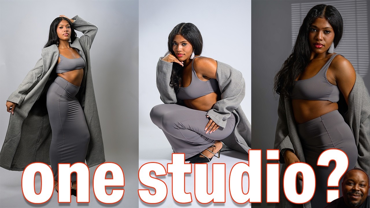 5 Photoshoot Looks in ONE Small Studio Lighting Breakdown