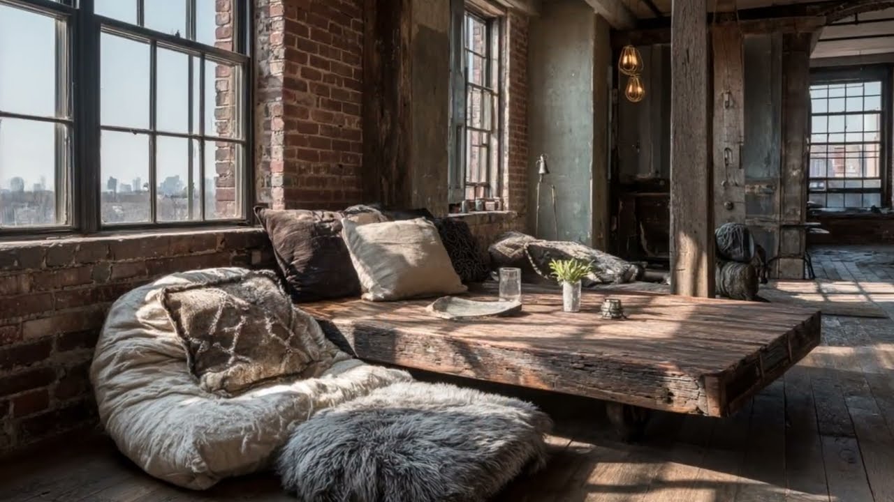 Rustic Industrial Vintage Interior | Warm Textures & Timeless Style