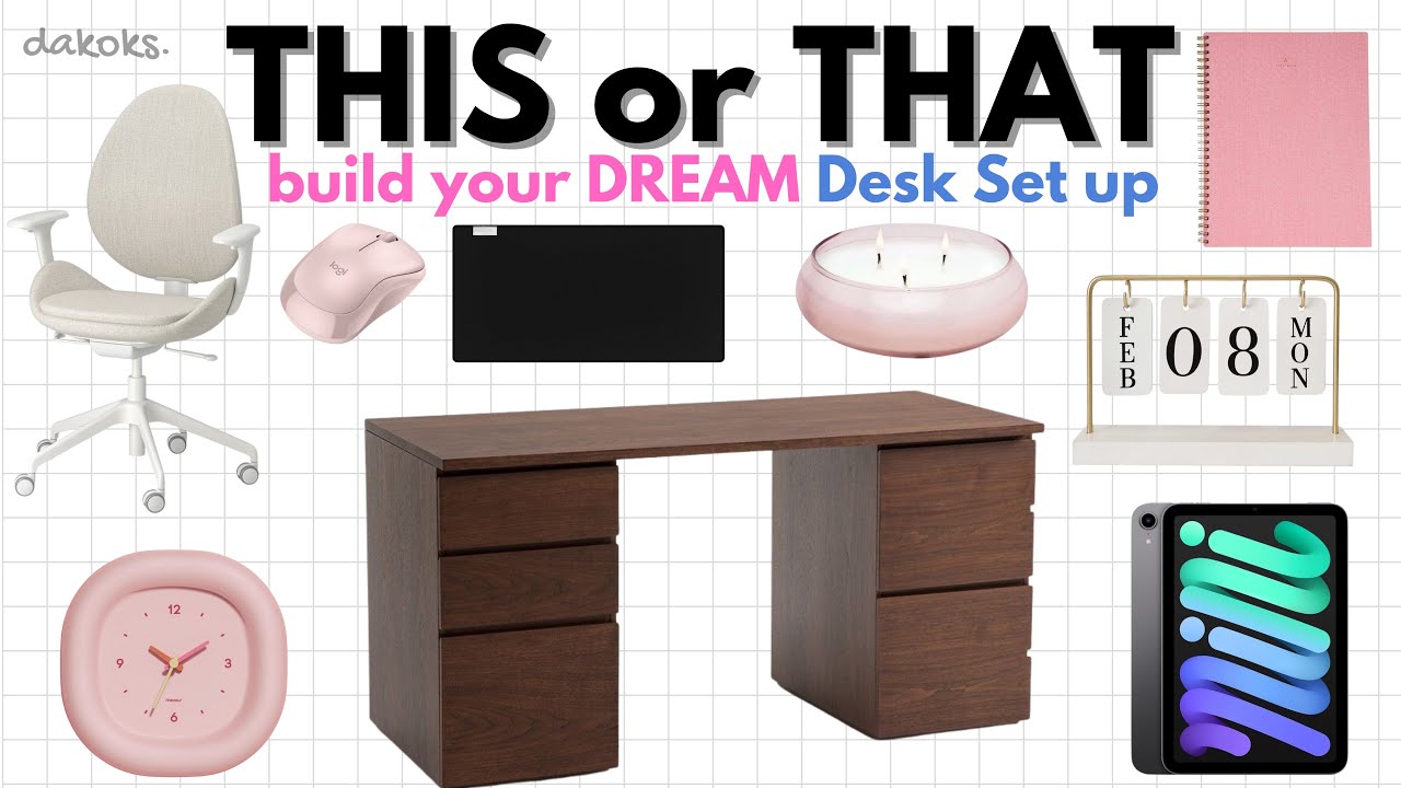 Build your DREAM Desk Set-up! | THIS OR THAT🖥️🩷