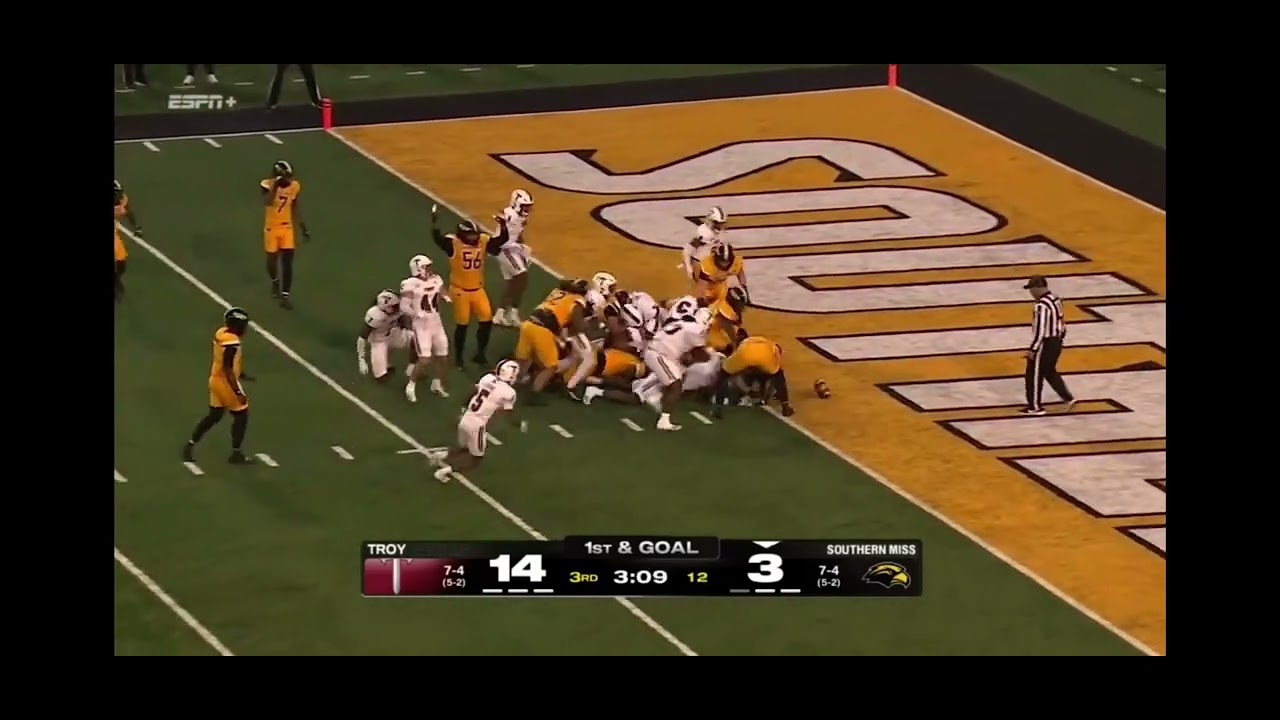 Troy vs Southern Miss Football Game Highlights 11 29 2025