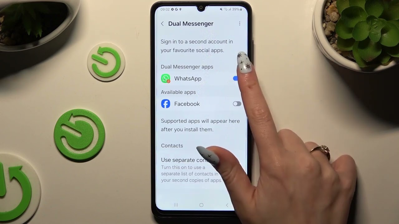 Wie kann ich Apps auf dem SAMSUNG Galaxy M05 klonen?