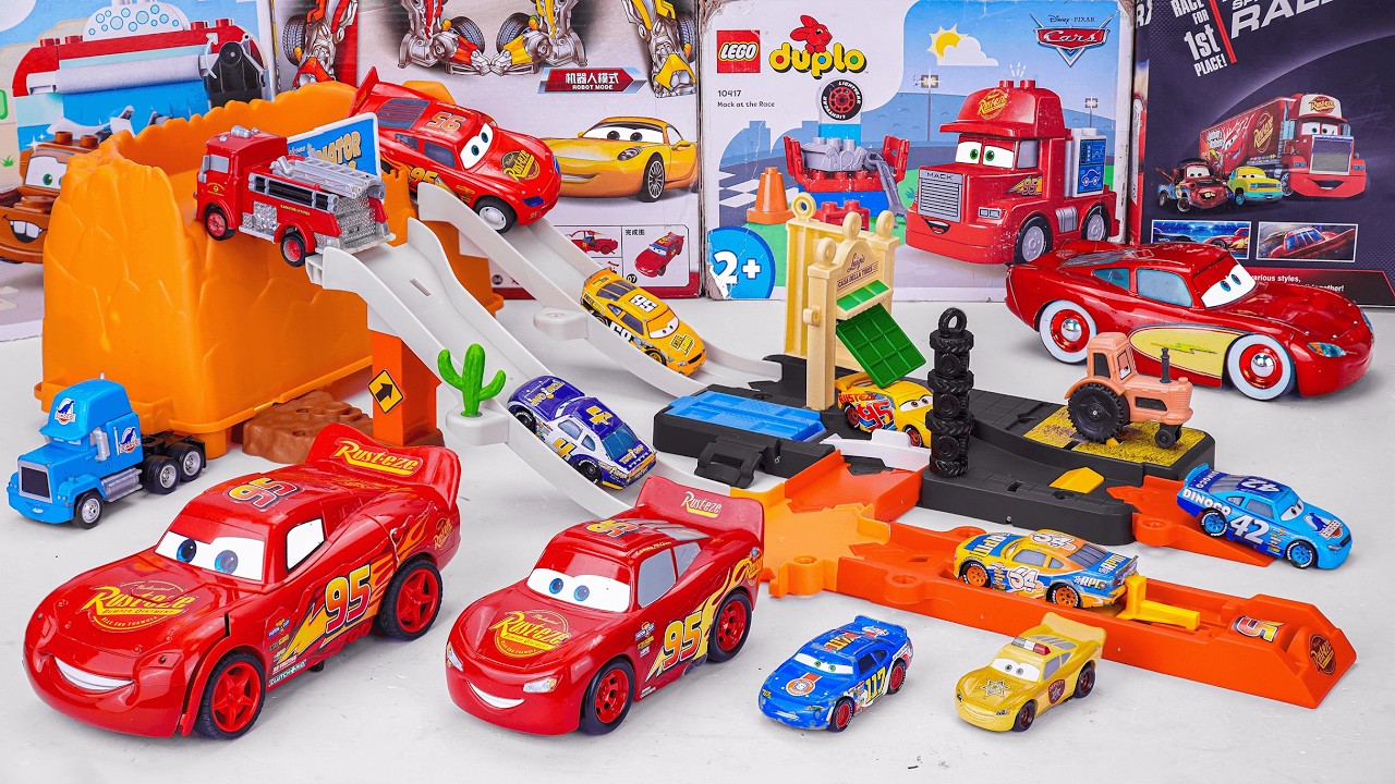 Disney Pixar Cars Collection Unboxing Review | Disney Pixar Cars Radiator Springs Mountain Race