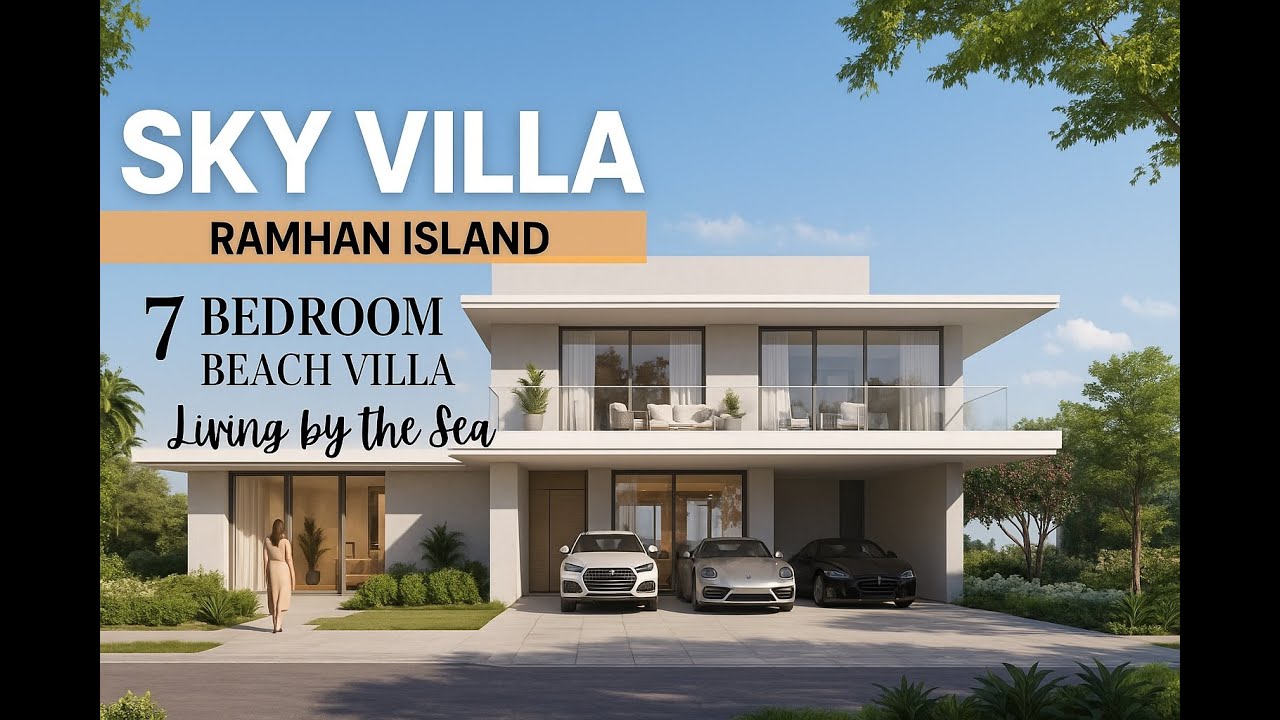 Tour a Luxurious 7BR Sky Villa in Ramhan Island | Private Beach & Pool | 8,000 sqft BUA