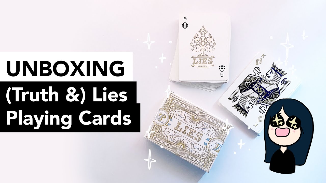📦 unboxing: (truth &) lies playing cards ❅✧ ༚ ˎˊ˗