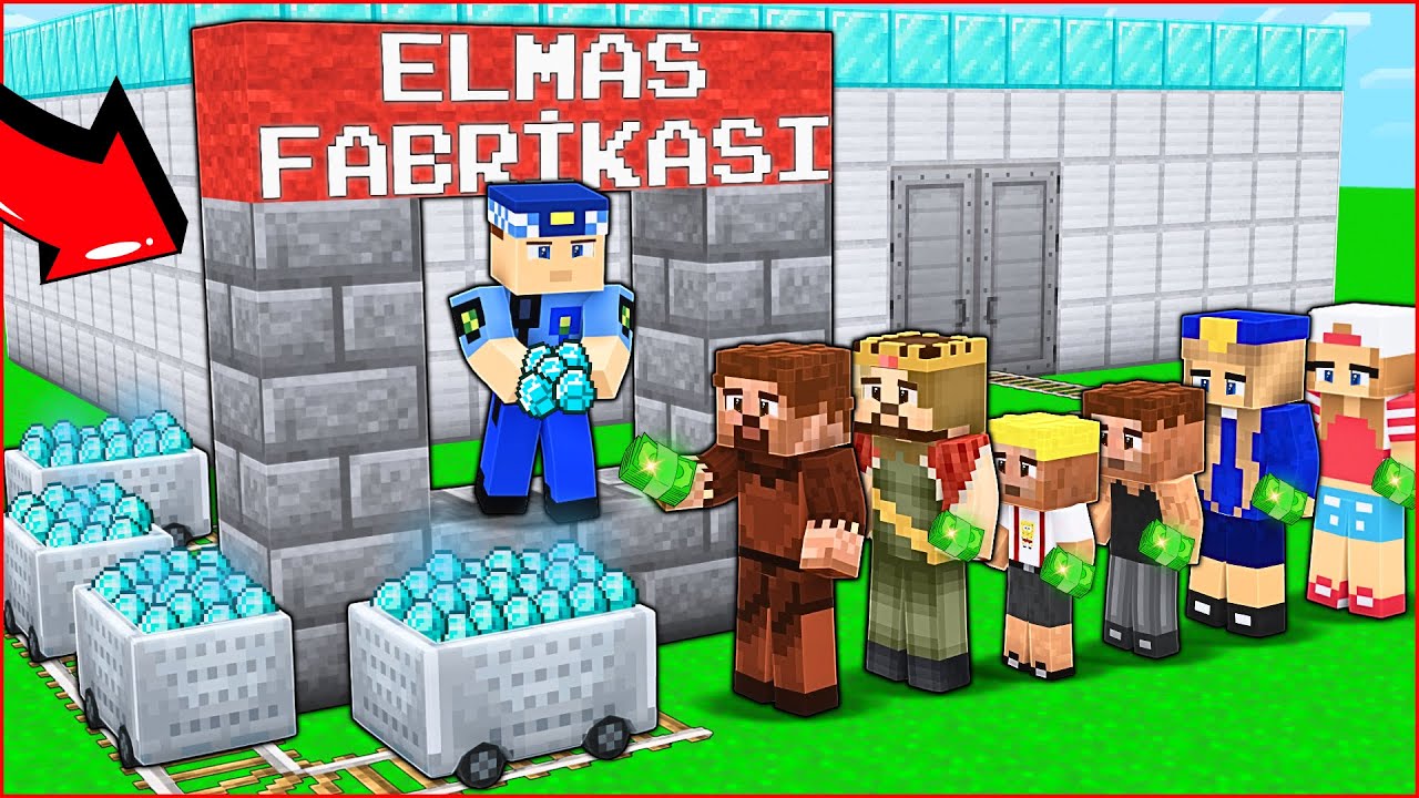 KEREM KOMİSER MEGA ELMAS FABRİKASI İNŞA ETTİ! 🤑 -Minecraft