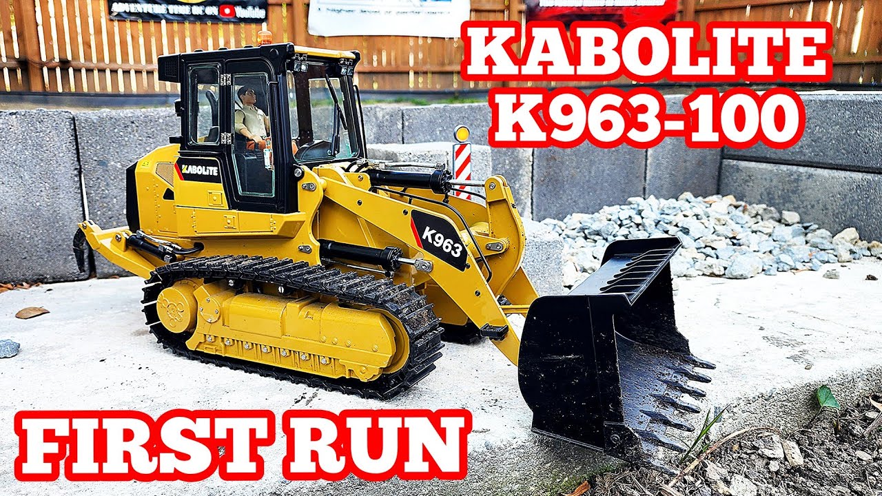 Kabolite k963 1/16 hydraulic track loader first run