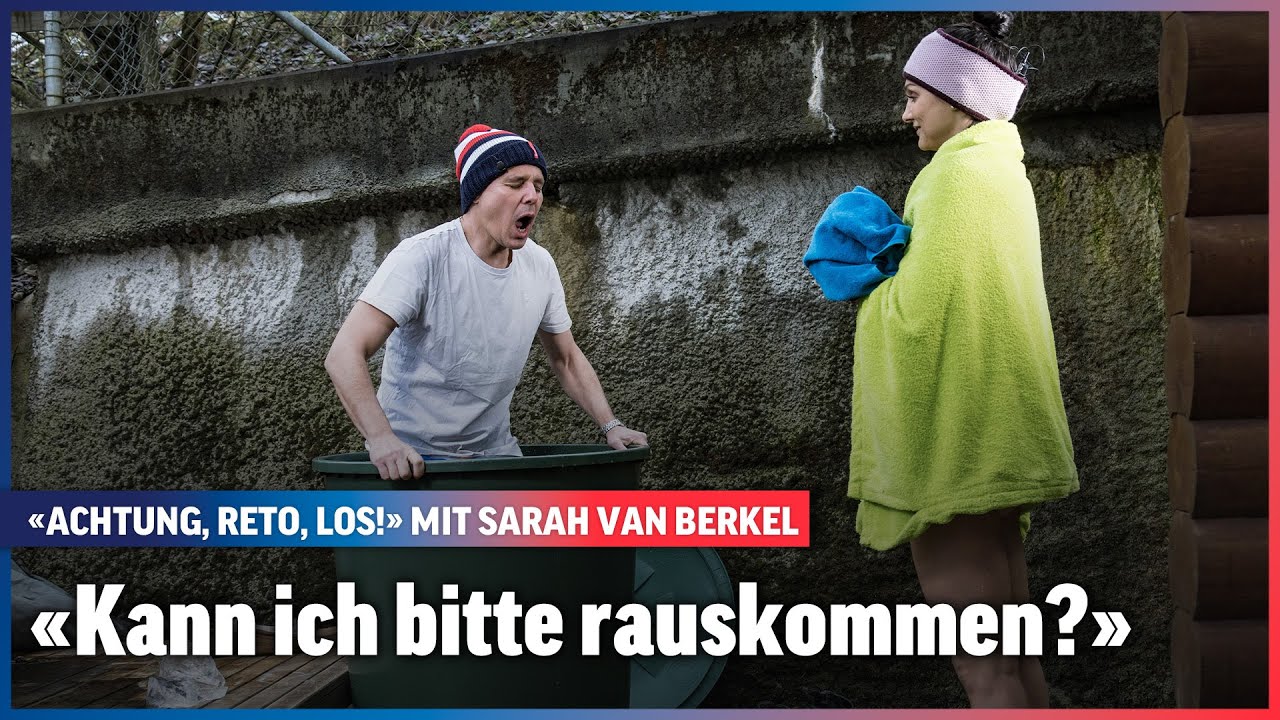 Ex-Eiskunstläuferin Sarah van Berkel im Eisbad mit Reto Scherrer | Achtung, Reto, los! | Folge 23