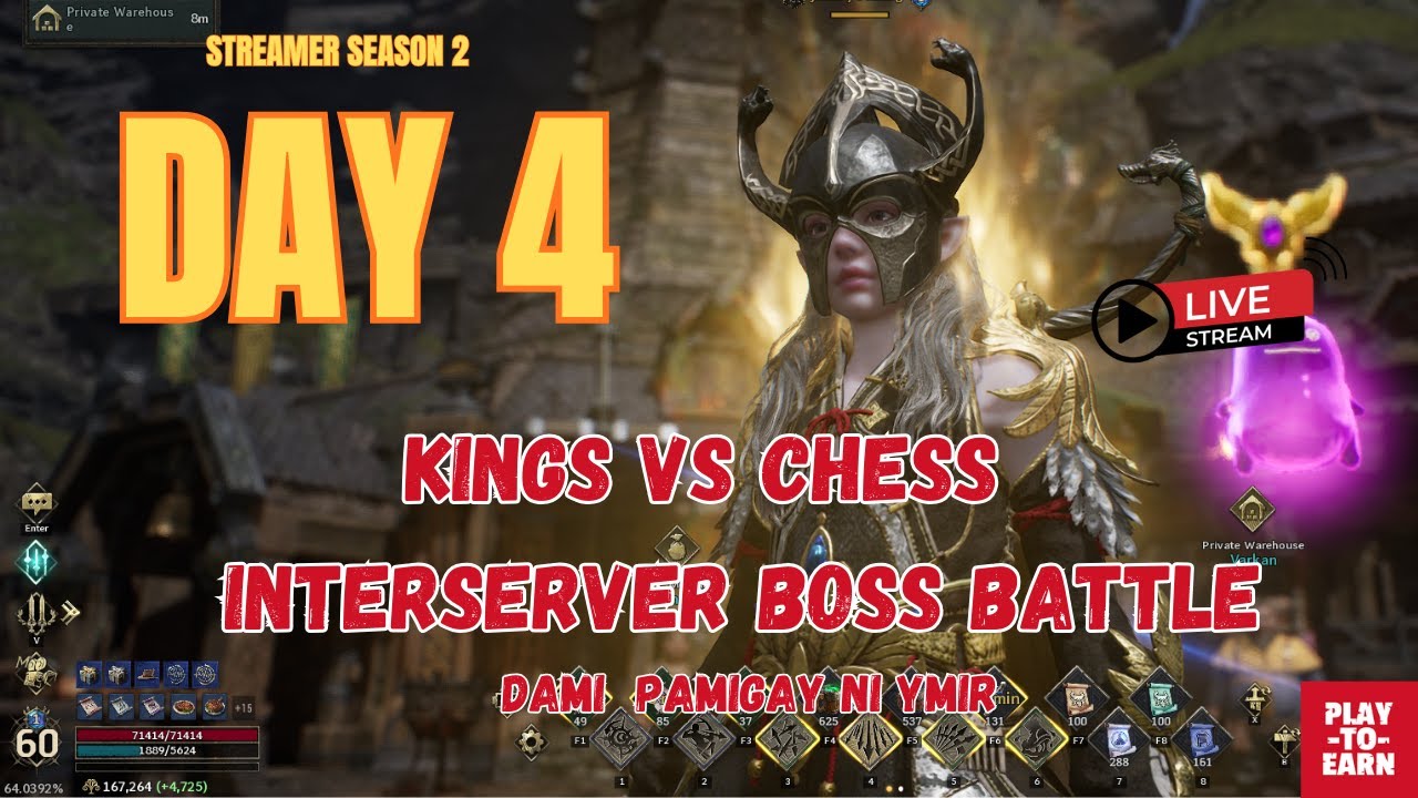 Legend of Ymir – Season 2 Day 4 Livestream | Interserver Boss Battle ⚔ Kings vs Chess