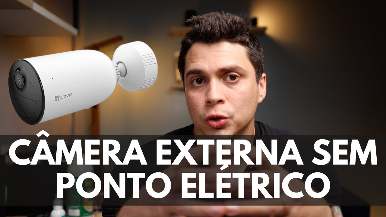 Como usar câmera de segurança externa sem ponto elétrico
