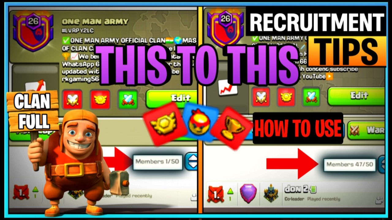 Best Way to Get Pro Players in Your Clan - Clash of Clans Recruitment Guide|clash Of Clans update
