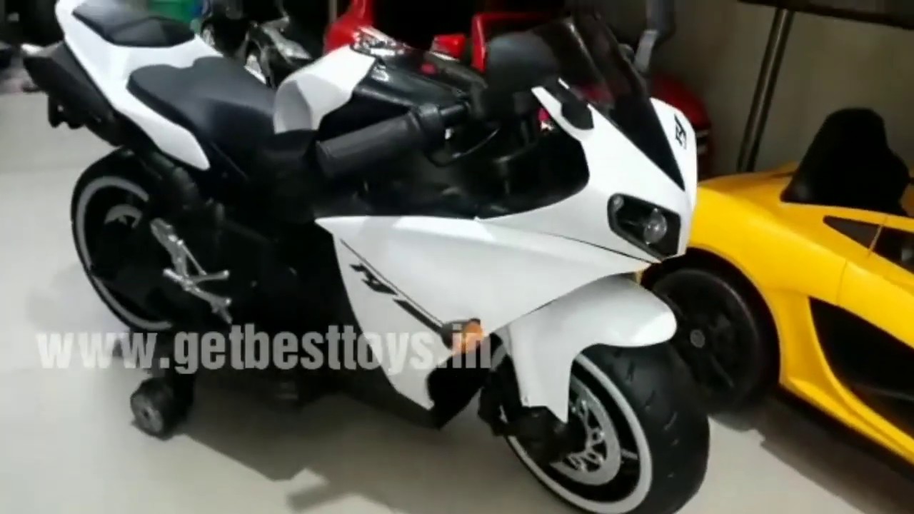 Toyhouse Yamaha R1 Bike with Rechargeable Battery Operated Ride-on for Kids(2 to 6yrs),White