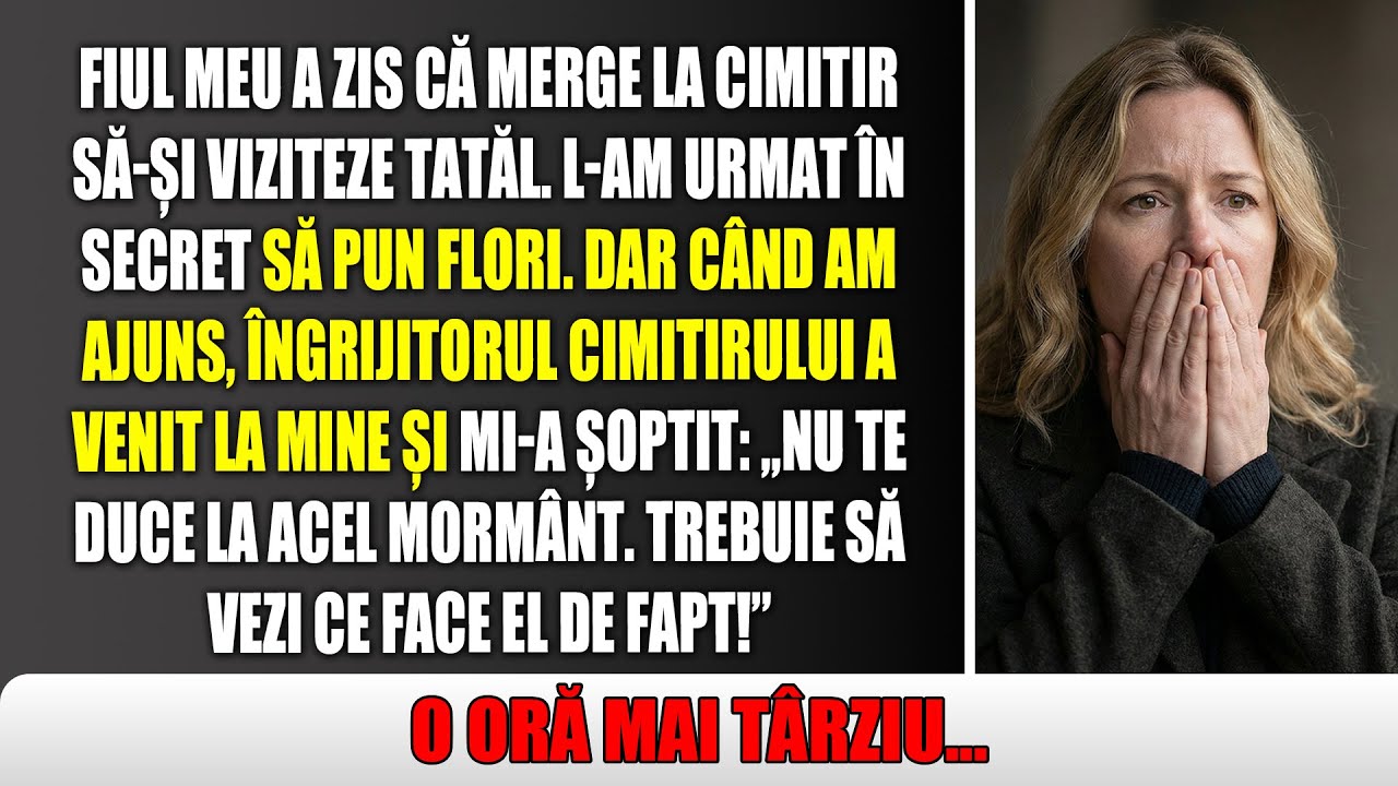 Groparul m-a prins de braț: „Oprește-te. Uite ce face fiul tău cu adevărat la mormânt!”
