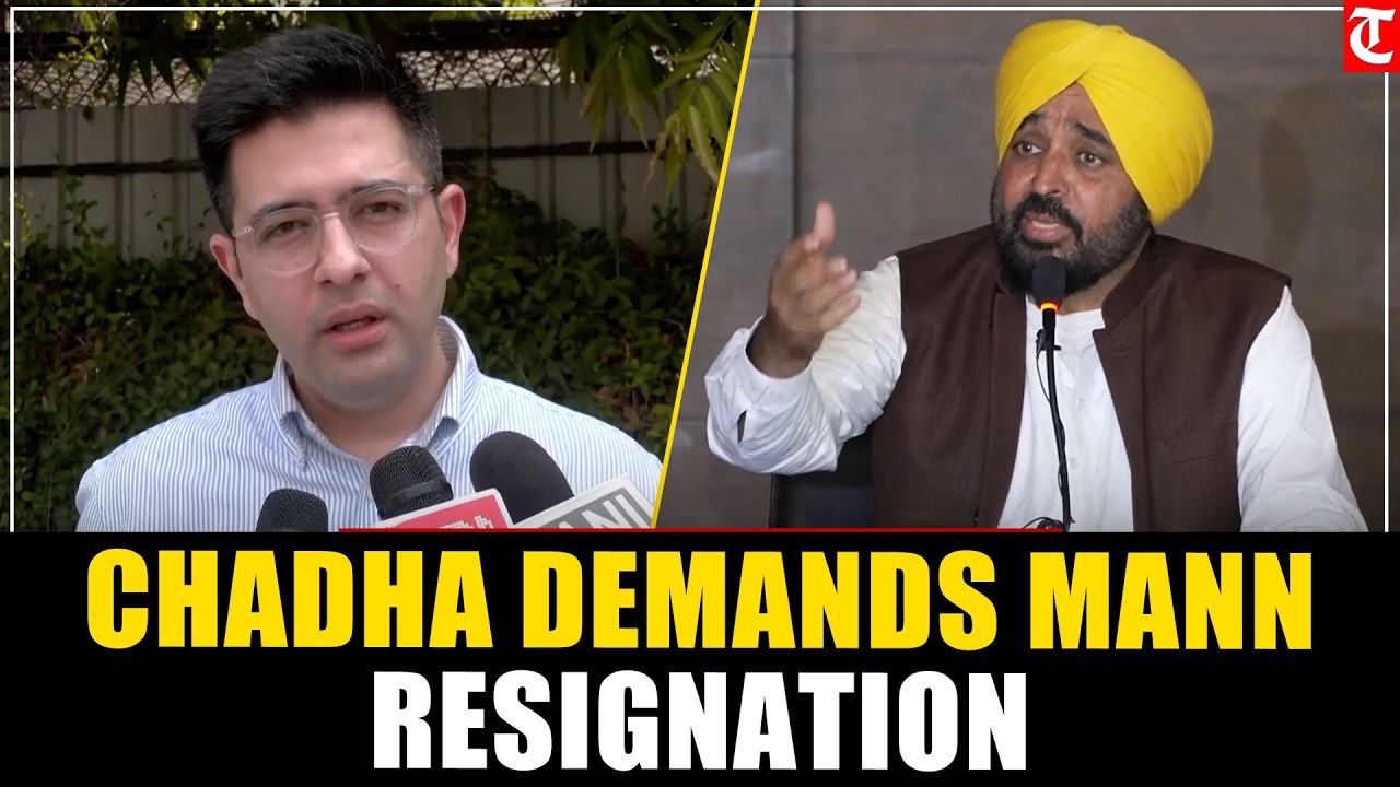 Sacrilege Video Row: Raghav Chadha Demands Resignation of Punjab CM Bhagwant Mann