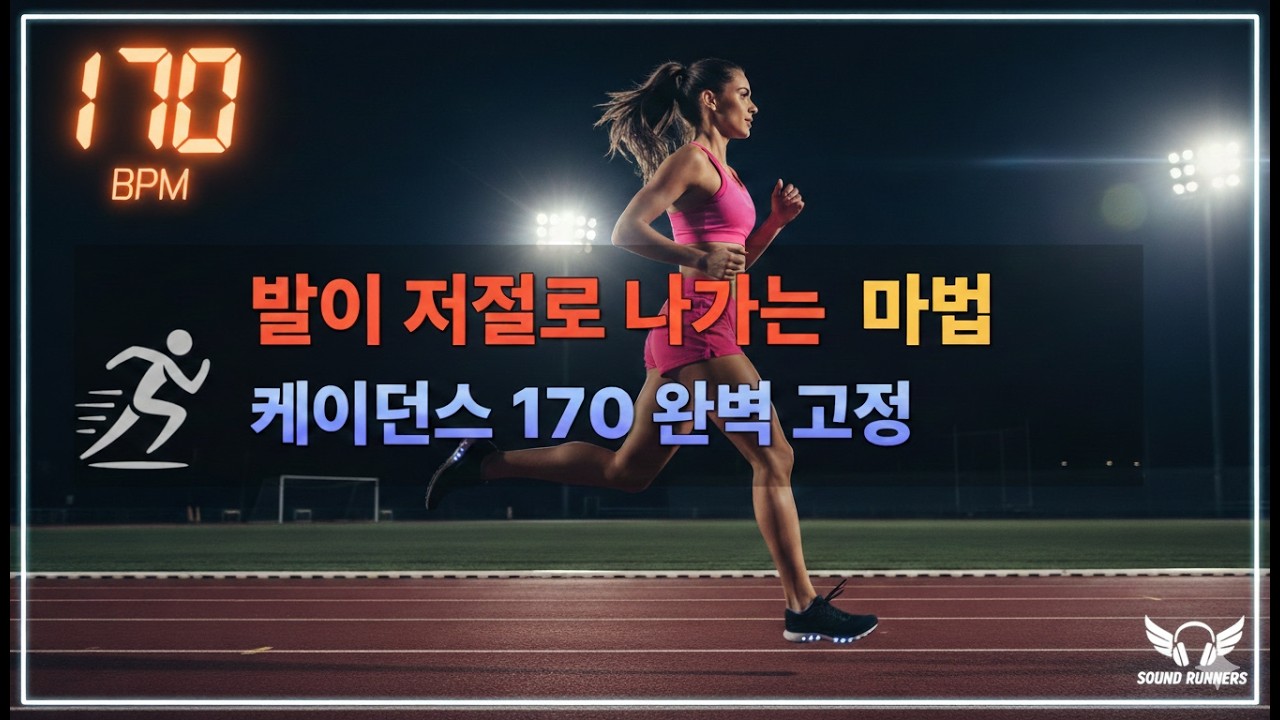 [170 BPM] 지루한 매트로놈은 끝! 걸스 힙합 리듬으로 맞추는 마법의 케이던스 170 🏃‍♀️