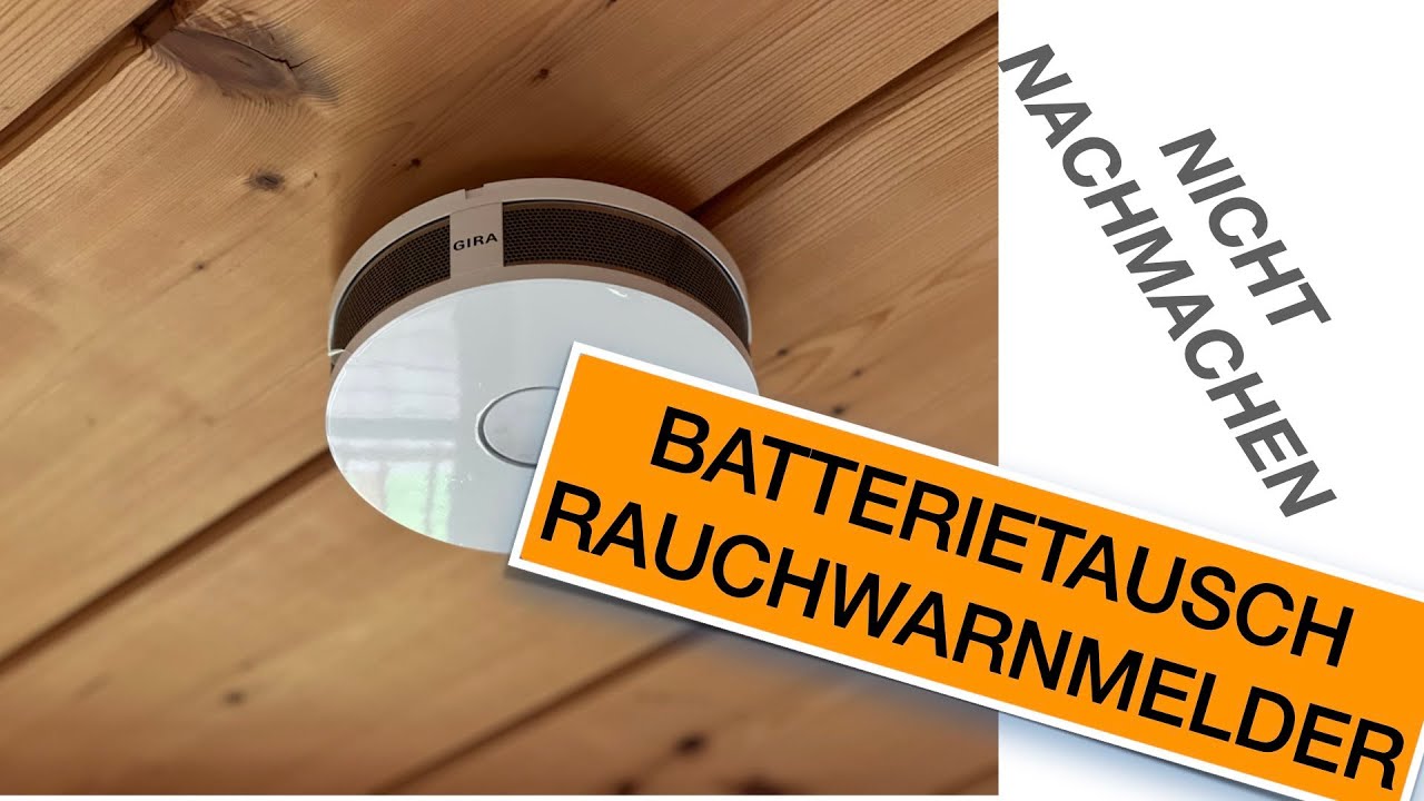 #Batterietausch beim #Rauchwarnmelder #nicht nachmachen // VERBOTEN