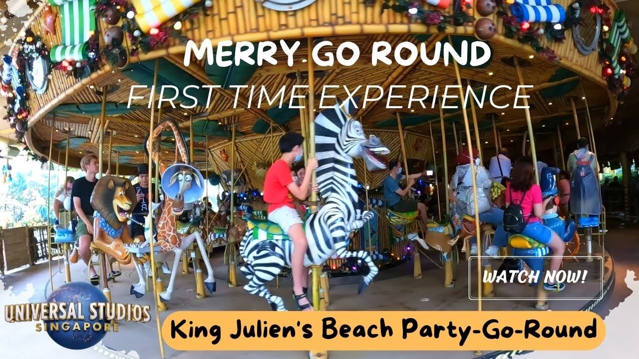 Merry Go Round Universal Studios Singapore | Carousel | First Time Experience in Merry go round