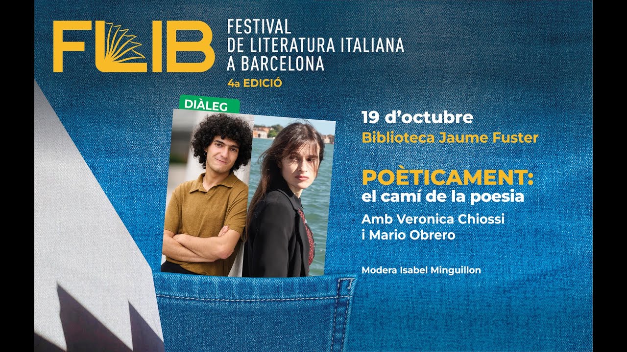 FLIB 2025. Poèticament (amb traducció simultània al català). Amb Veronica Chiossi i Mario Obrero