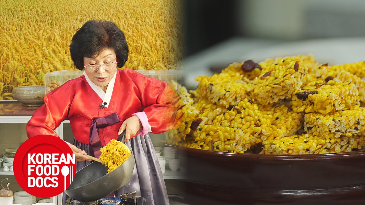 바삭한 이맛!_박순애 명인의 엿강정 만들기[Making Korean traditional  Yeot-Gangjeong by Yeon-soon Park]